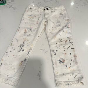 Ralph Lauren Boys White Paint Splatter Jeans 3T